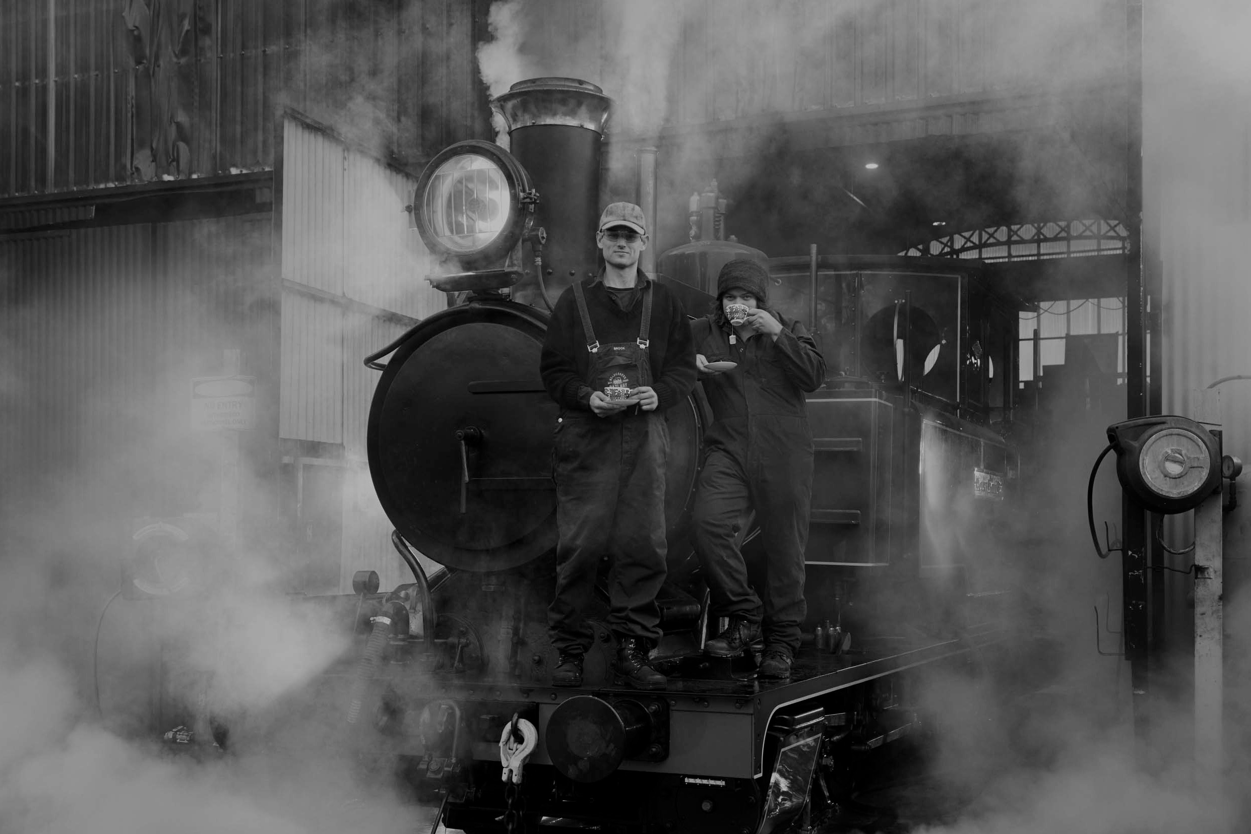 Under steam